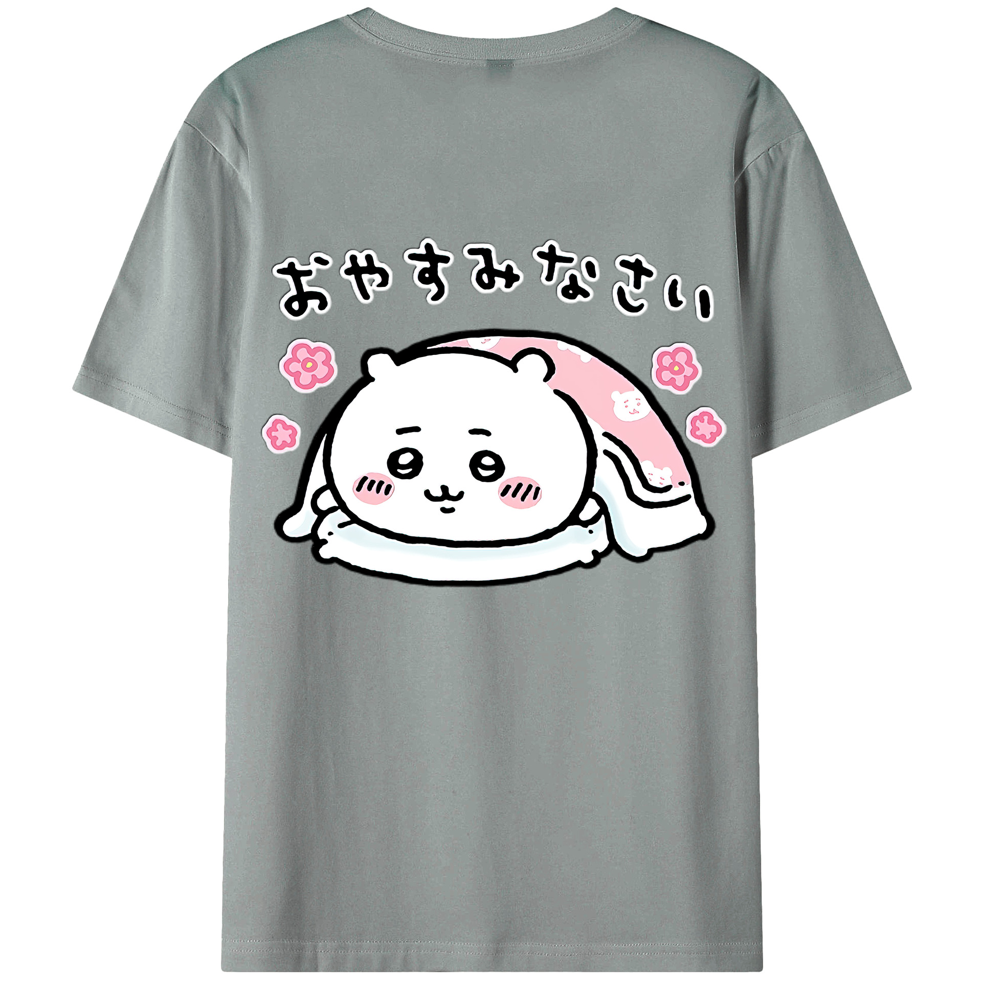 （画像用） ちいかわ ちいかわ Chii-kawa chiikawa 綿100％ メンズ半袖Tシャツ（バックプリント） 通気性